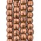 The Bead Chest 8mm Round Copper Beads - Full Strand of African Metal Spacer Beads